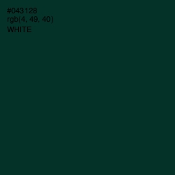 #043128 - Bottle Green Color Image