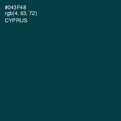 #043F48 - Cyprus Color Image
