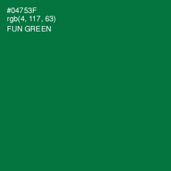 #04753F - Fun Green Color Image