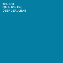 #047EA3 - Deep Cerulean Color Image