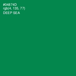 #04874D - Deep Sea Color Image
