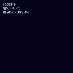 #050319 - Black Russian Color Image
