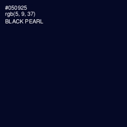#050925 - Black Pearl Color Image