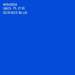 #054BDA - Science Blue Color Image