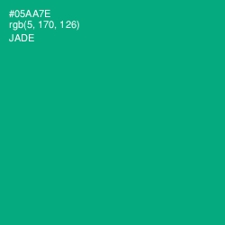 #05AA7E - Jade Color Image