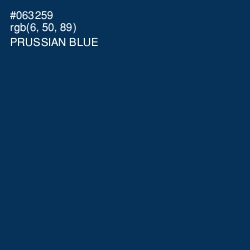 #063259 - Prussian Blue Color Image
