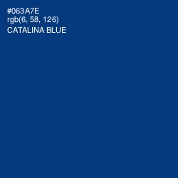 #063A7E - Catalina Blue Color Image