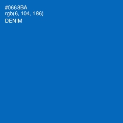 #0668BA - Denim Color Image
