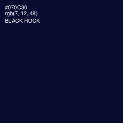 #070C30 - Black Rock Color Image