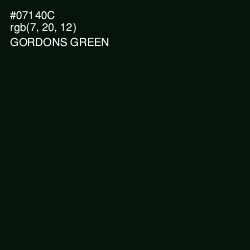 #07140C - Gordons Green Color Image