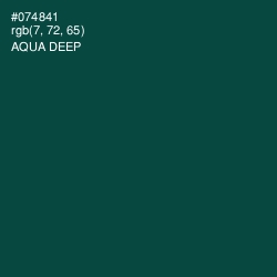 #074841 - Aqua Deep Color Image