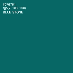 #076764 - Blue Stone Color Image