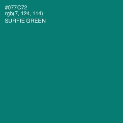 #077C72 - Surfie Green Color Image