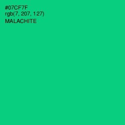 #07CF7F - Malachite Color Image