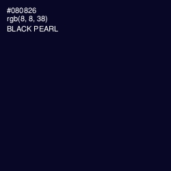 #080826 - Black Pearl Color Image