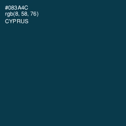 #083A4C - Cyprus Color Image