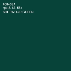 #08433A - Sherwood Green Color Image
