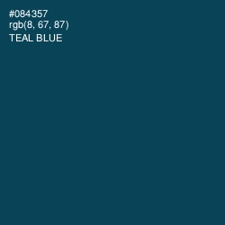 #084357 - Teal Blue Color Image