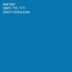 #0876B1 - Deep Cerulean Color Image