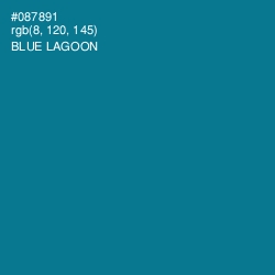 #087891 - Blue Lagoon Color Image