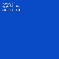 #094AC7 - Science Blue Color Image