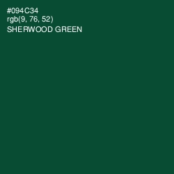 #094C34 - Sherwood Green Color Image