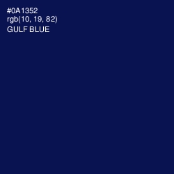 #0A1352 - Gulf Blue Color Image