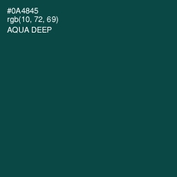 #0A4845 - Aqua Deep Color Image