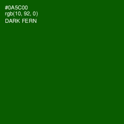 #0A5C00 - Dark Fern Color Image