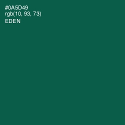 #0A5D49 - Eden Color Image