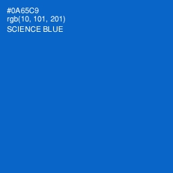 #0A65C9 - Science Blue Color Image