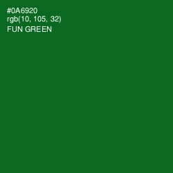 #0A6920 - Fun Green Color Image
