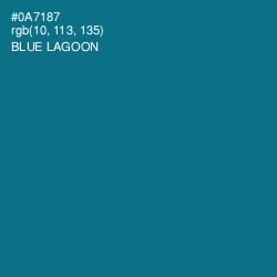 #0A7187 - Blue Lagoon Color Image