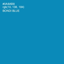 #0A8AB8 - Bondi Blue Color Image