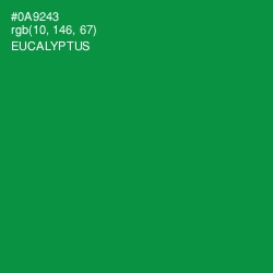 #0A9243 - Eucalyptus Color Image