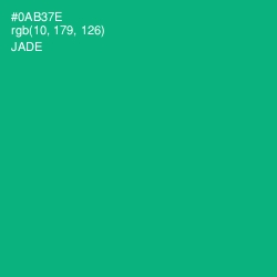 #0AB37E - Jade Color Image