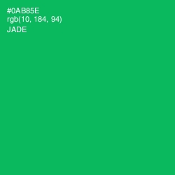 #0AB85E - Jade Color Image