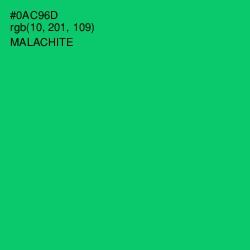 #0AC96D - Malachite Color Image