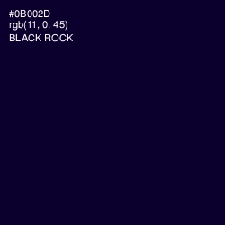 #0B002D - Black Rock Color Image
