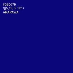 #0B0679 - Arapawa Color Image