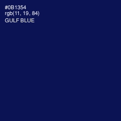 #0B1354 - Gulf Blue Color Image