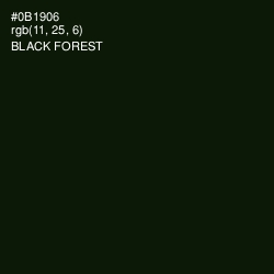 #0B1906 - Black Forest Color Image
