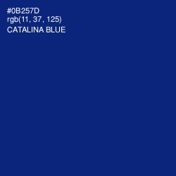 #0B257D - Catalina Blue Color Image