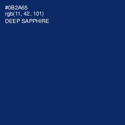 #0B2A65 - Deep Sapphire Color Image