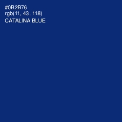 #0B2B76 - Catalina Blue Color Image