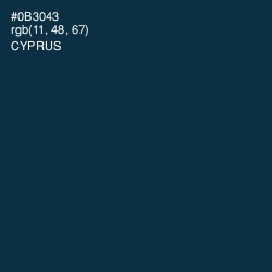 #0B3043 - Cyprus Color Image
