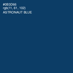 #0B3D66 - Astronaut Blue Color Image