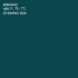 #0B464D - Evening Sea Color Image