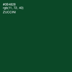 #0B4828 - Zuccini Color Image