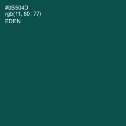 #0B504D - Eden Color Image